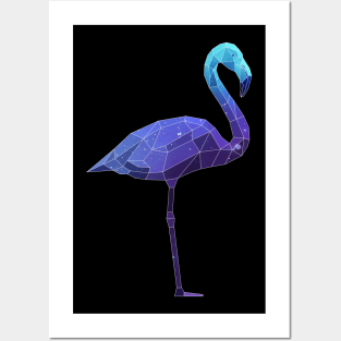 Galaxy Flamingo Posters and Art